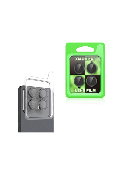 Xiaomi 14t Uyumlu Zore Cl-07 Kamera Lens Koruyucu-siyah