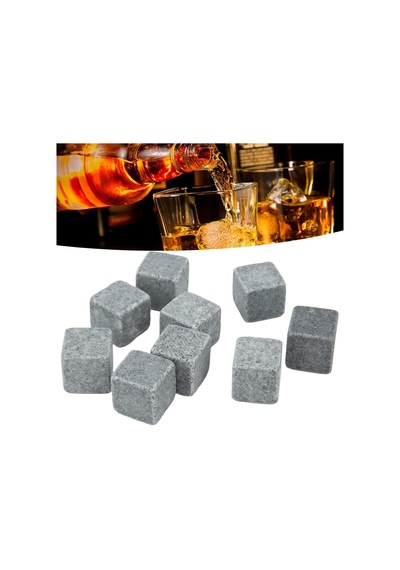 Ayrex Viski Taşları, Rocks Flanel Viski Çanta Seti Doğal Buz Blokları En İyi Sıcaklık Granit 2cm 9 Genel