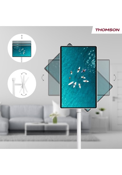 Go Plus Pro 27" Full Hd 100 Hz Dokunmatik Ekranlı Taşınabilir Akıllı Monitör, Android İşletim Sistemi, Dahili Batarya, Dahili Kamera, Subwoofer, Wi-fi 6, Beyaz
