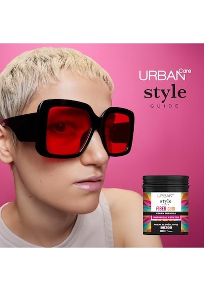 Urban Care Style Guide Parlak Görünüm Sağlayan Fiber Gum- Doğal Tutuş- Saç Sakızı-100ml