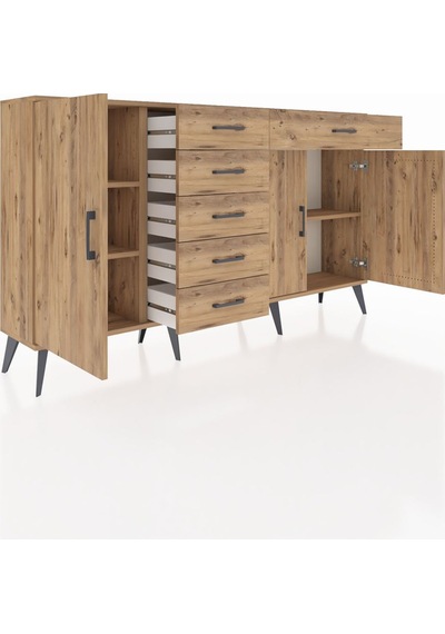 Arges Konsol 3 Raflı 6 Çekmeceli 3 Kapaklı 176x30x99 Çam-çam Atlas Çam - Atlas Çam Arges Konsol 3 Raflı 6 Çekmeceli 3 Kapaklı 176x30x99 Çam-çam Atlas Çam - Atlas Çam