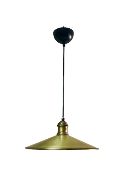 Retro Metal Sarkıt Avize Rustik Tekli Sarkıt Eskitme Cafe Mutfak Aydınlatma 40 Cm Beyaz