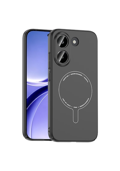 Xiaomi Poco X8 Pro Kılıf Mat Görünümlü Soft Pürüzsüz Yüzey M-safe Şarj Özellikli Kamera Korumalı Kapak Siyah