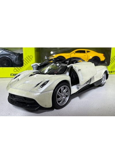 Oyuncak Metal Model Araba 1/36 Çek Bırak Bej Pagani Huayra
