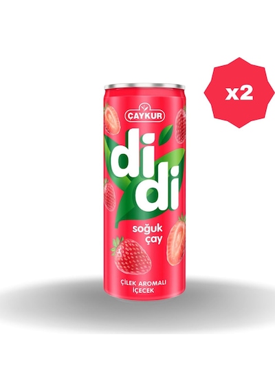Didi Çilekli Soğuk Çay 250 Ml - 2 Adet