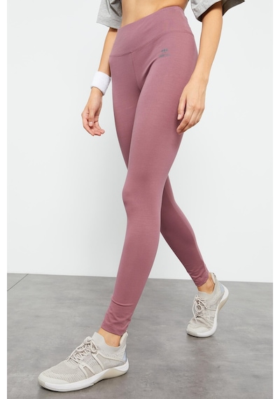 Tommylife Gül Kurusu Yüksek Bel Toparlayıcı Slim Fit Dar Paça Kadın Tayt - 94011 Gülkurusu