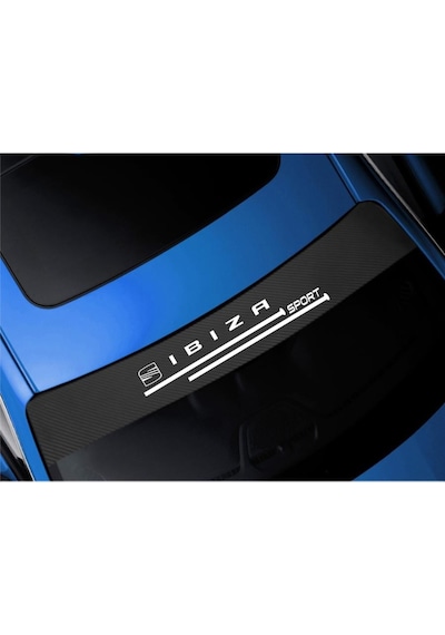Seat Ibıza Için Karbon Ön Cam Oto Sticker
