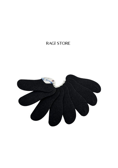 Ragi Store 8'li Sıfır Bilek Unisex Çorap Antrasit