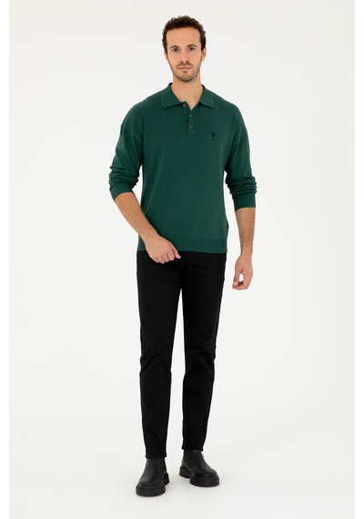 U.s. Polo Assn. Erkek Koyu Yeşil Kazak /triko 50293506-vr079 Koyu Yeşil