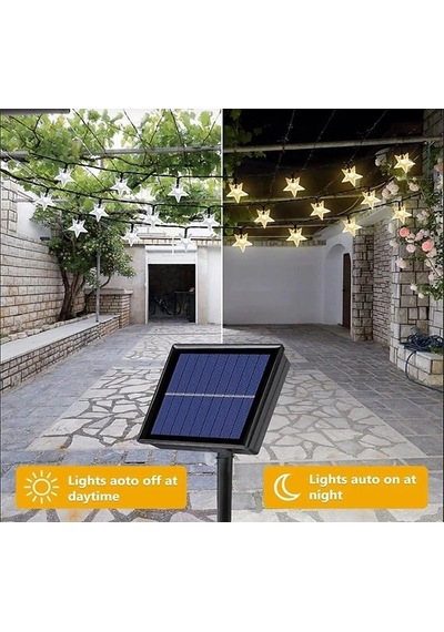 8 Fonksiyonlu 5 Metre 30 Yıldız Güneş Enerjili S-42