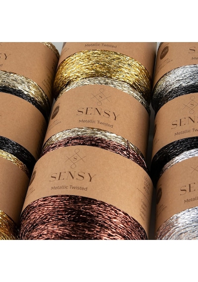 Premium 320 M Simli Metalik Ip Parlak Çanta Rafya Supla Ip Metalik Bükümlü Ip 250 Gr Genel