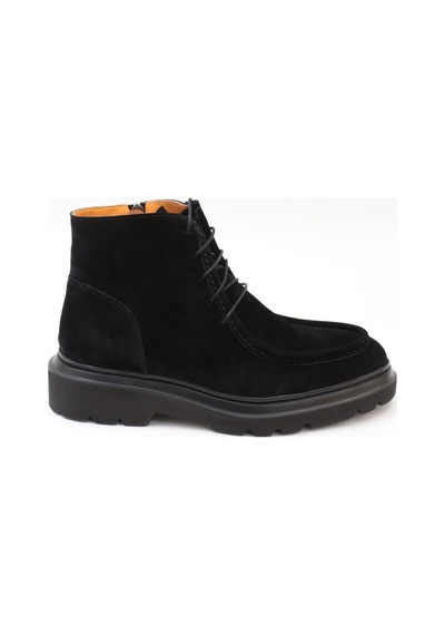 Freefoot 54086 Siyah Eskitme Süet Bağcıklı Erkek Bot Siyah Nubuk
