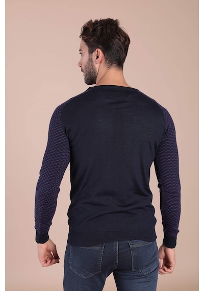 Ferraro Bisiklet Yaka Superfine Yün Kazak - Lacivert Lacivert (390466639) Lacivert