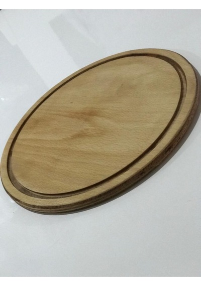 Yuvarlak Tatlı Sunum Ahşap Pizza Tabağı Sunum Tahtası Kesme Ve Sunum Tahtası 32 Cm Ahşap