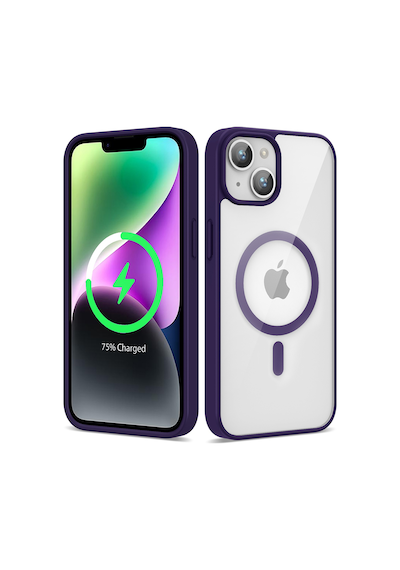 Apple iPhone Uyumlu 14 Kılıf Kenarlar İnce Arka Kısım Magsafe Kamera Yükseltili Silikon Pazarplus Açık Mavi