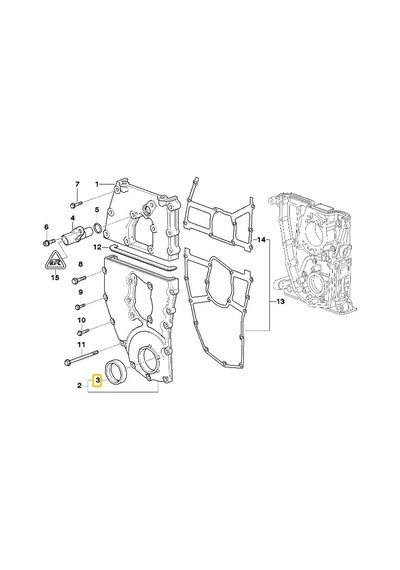 Bmw Uyumlu N42 N43 N44 Motor Krank Ön Keçesi 11141439570 - 111413
