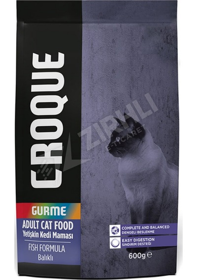 Croque Gurme Balıklı Yetişkin Kedi Maması 600 Gr