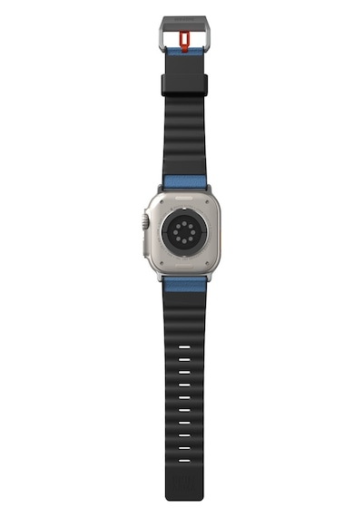 Watch 44mm Uyumlu Kordon Skinarma Spunk Serisi Pu Deri Strap Kayış Mavi