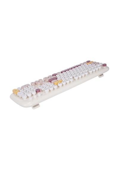 Km-6284 Whısker Renkli Tuşlu Kablosuz Q Klavye + Mouse Set Diğer