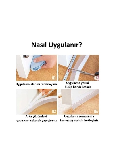 Mey İthalat 3 Metre Kapı Pencere Rüzgar İzolasyon Bandı Diğer