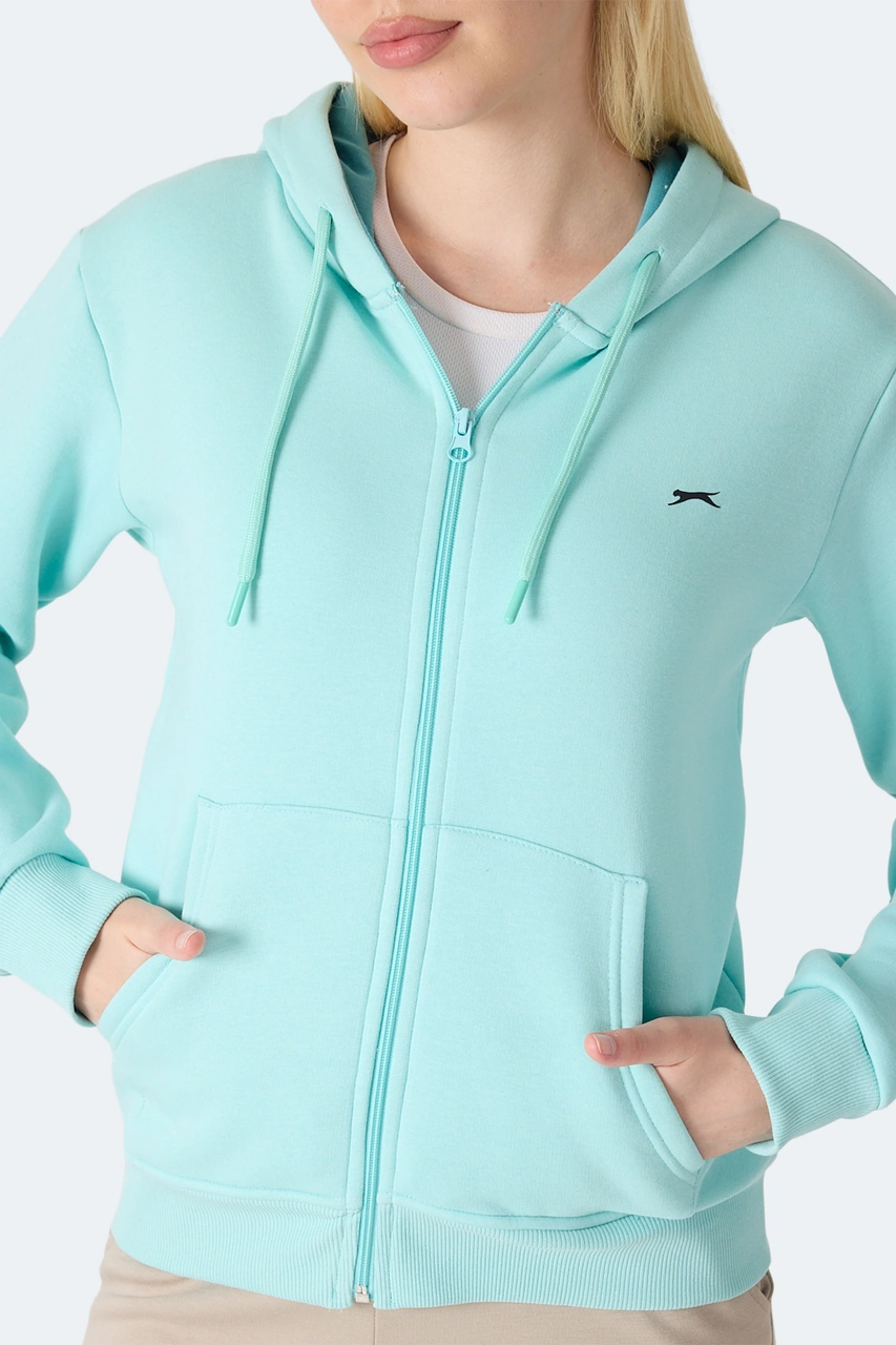 Slazenger Mılıo I Kadın Turkuaz Sweatshirt Turkuaz