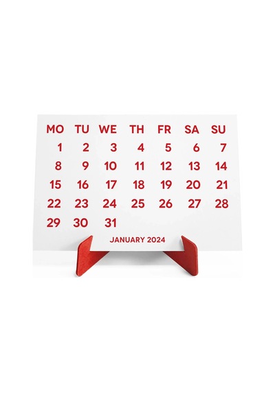 2027 Takvimi, 2027 Masa Takvimi Kırmızı Renk, 2027 Calendar, 2027 Desk Calendar Red Color