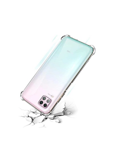 Huawei P40 Lite Kılıf Şeffaf Nitro Anti Shock Kapak Renksiz