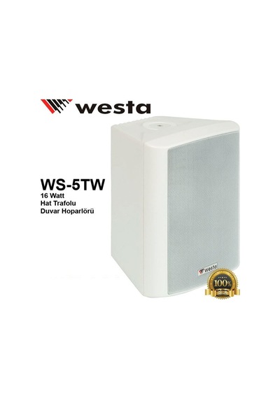 2 Adet Westa Duvar Sütun Hoparlörü Trafolu 125 W Çiftli Ws-5Tw