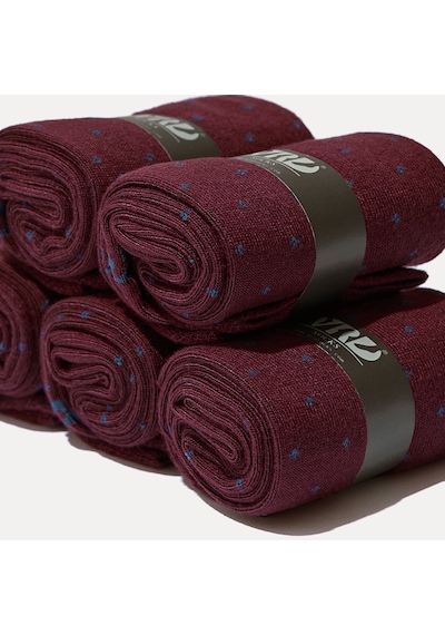 Dikişsiz Bambu Çorap Nokta Desenli Bordo Renk Bambu Erkek Çorap Kutulu 5 Çift Premium Uzun Çorap Soket Çorap Bambu Mix Dikişsiz Bambu Çorap Nokta Desenli Bordo Renk Bambu Erkek Çorap Kutulu 5 Çift Premium Uzun Çorap Soket Çorap Bambu Mix
