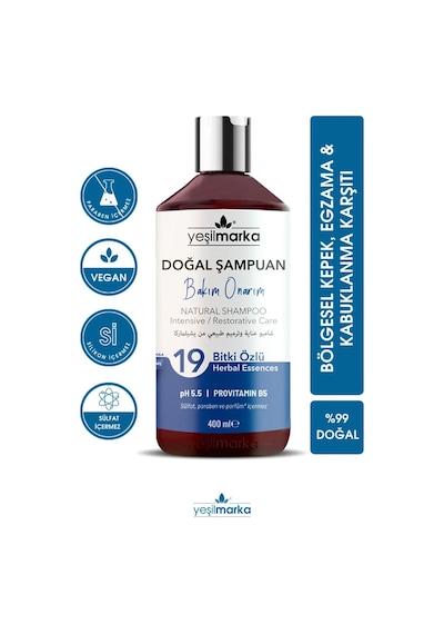 Yeşilmarka Doğal Bakım Onarım Şampuanı 400 ML
