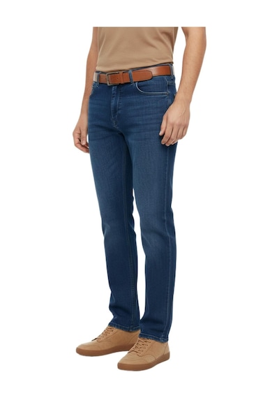 Erkek Büyük Beden Regular Kalıp Jeans Pantolon 320 Bgl-st05159 Petrol Mavi