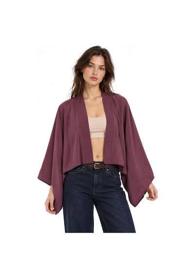 Hiccup Busem Kadın Kimono Bordo - Kırmızı