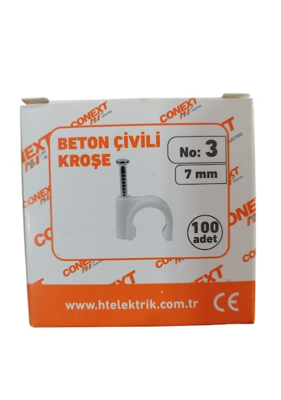 Conext Beton Çivili Kroşe No:3-7 Mm-100'lü Paket