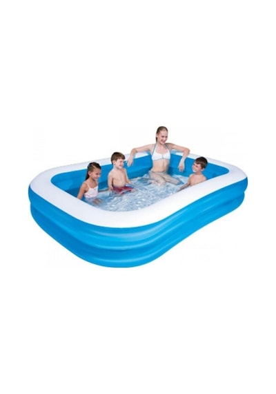 Bestway Dikdörtgen Büyük Aile Havuzu 54005 200 X 146 X 48 Cm Lacivert