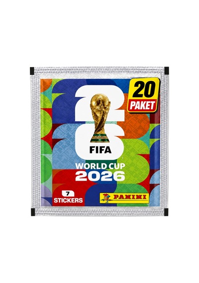 Panini Fıfa World Cup 2026 Sticker Paketi 20'li Paket Toplam 140 Sticker Resmi Lisanslı