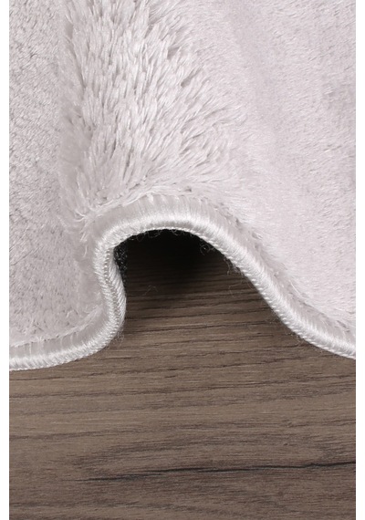 Relax Gri 60x100 + 50x60 Cm 2'li Köşeli Ponpon Saçaklı Banyo Halı Antrasit