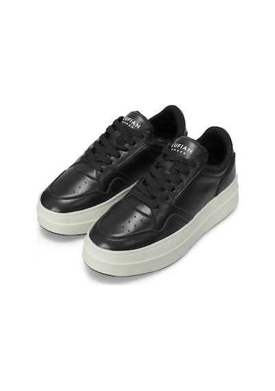 Lufian 122230040 Vanessa Kadın Hakiki Deri Klasik Sneaker Siyah Siyah