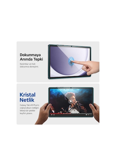 Samsung Galaxy Uyumlu Tab A11 Plus 11 inç Ekran Koruyucu 9H Nano