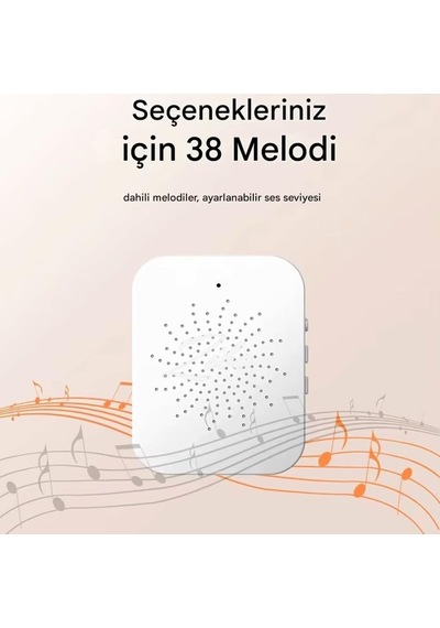 Kablosuz Görüntülü Akıllı Kapı Zili - Wifi Gece Görüşlü Kamera, Ses Değiştirme Özelliği & 38 Melodi
