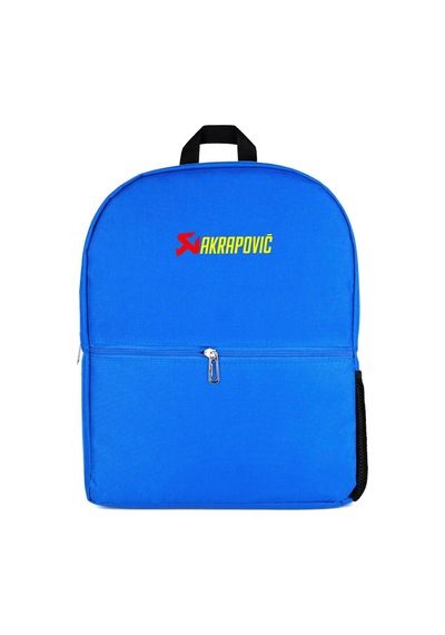 Akrapovic Logo Text Mavi Sırt Çantası