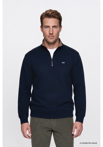 Wrangler Pamuklu Selanik Regular Fit Normal Kesim Fermuarlı Erkek Sweatshirt W2620081410 Lacivert Wrangler Pamuklu Selanik Regular Fit Normal Kesim Fermuarlı Erkek Sweatshirt W2620081410 Lacivert