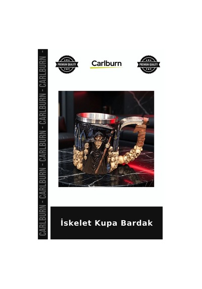 İskelet Kupa Bardak Dekoratif Obje Farklı Model Çok Renkli