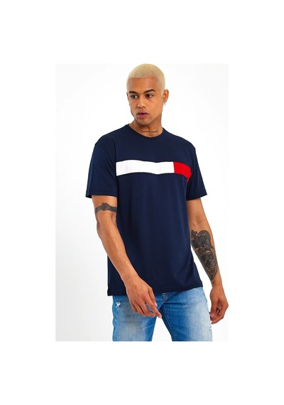 Erkek Bisiklet Yaka Regular Fit Garnili Tişort Spr23ts301 001