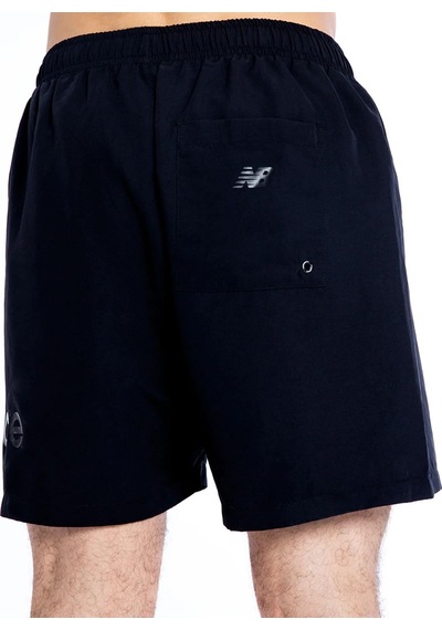 New Balance Baskılı Erkek Siyah Deniz Şortu Mns1324-bk