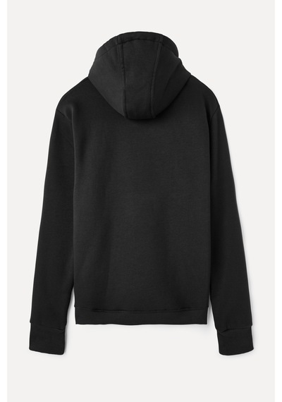 Mudo Erkek Erkek Siyah Kanguru Cepli Kapüşonlu Sweatshirt 1263842
