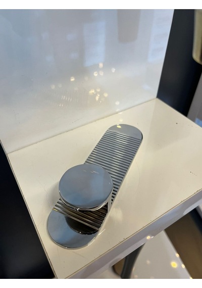 Flow Alfa Metal Kulp 32mm Krom Dolap Kapak Tv Ünite Modern Çekmece Mobilya Komidin Konsol Gümüş