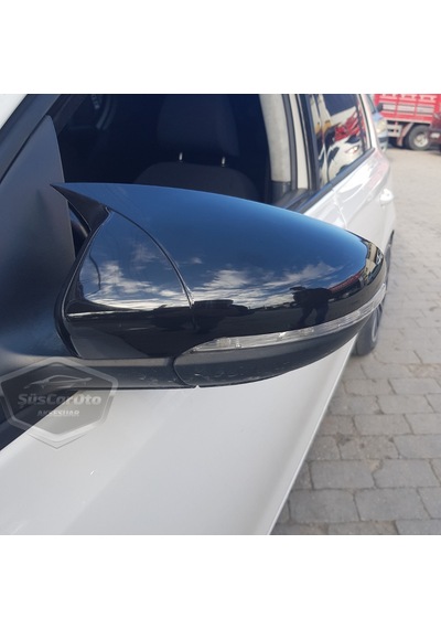 ŞüsCarOto Vw Golf 6 2008-2012 Batman Yarasa Ayna Kapağı Piano Black ABS Plastik (00)