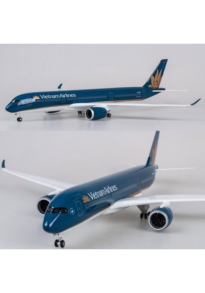 Vietnam Airlines A350 Yolcu Uçağı Model Uçak 1/142 Ölçek 47cm