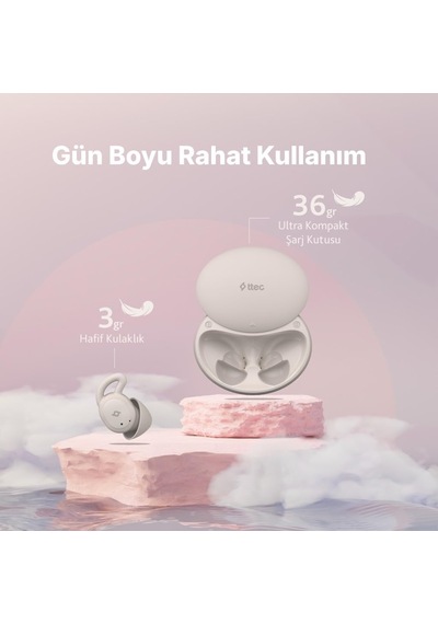 Airbeat Dream Gerçek Kablosuz Tws Bluetooth Kulak İçi Uyku Kulaklığı 2km173gr Genel