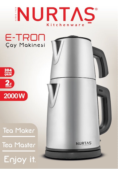 Nurtaş E-tron 1.7 L Elektrikli Çay Makinesi